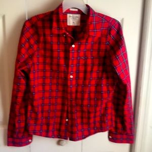 ALBERCROMBIE  Plaid shirt 💕.   XL
